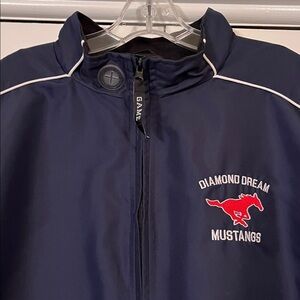 Men's Diamond Dream Mustangs baseball zip up jacket
